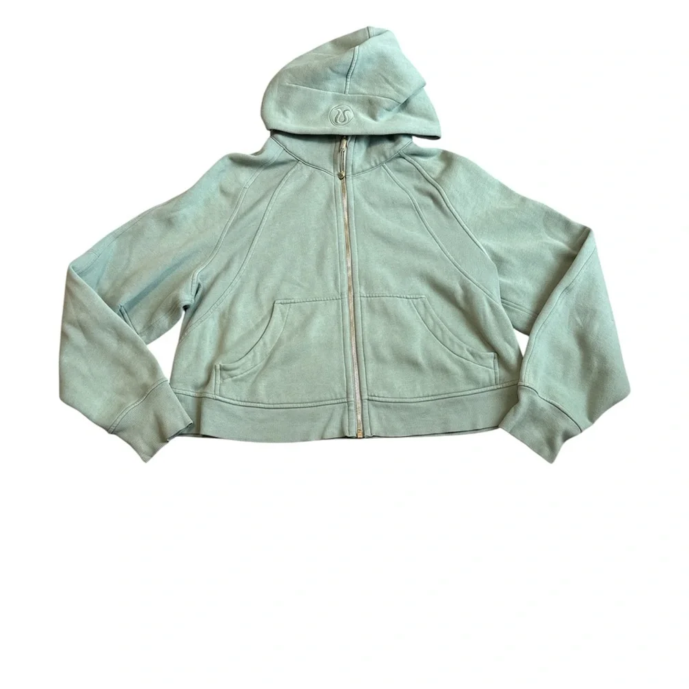 lululemon Scuba full zip up hoodie palm court/gold - Picture 2 of 7